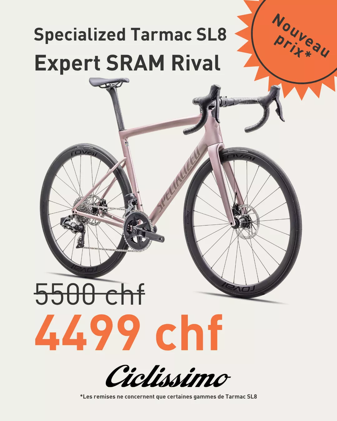 PRomotion déstockage Specialized Tarmac SL8