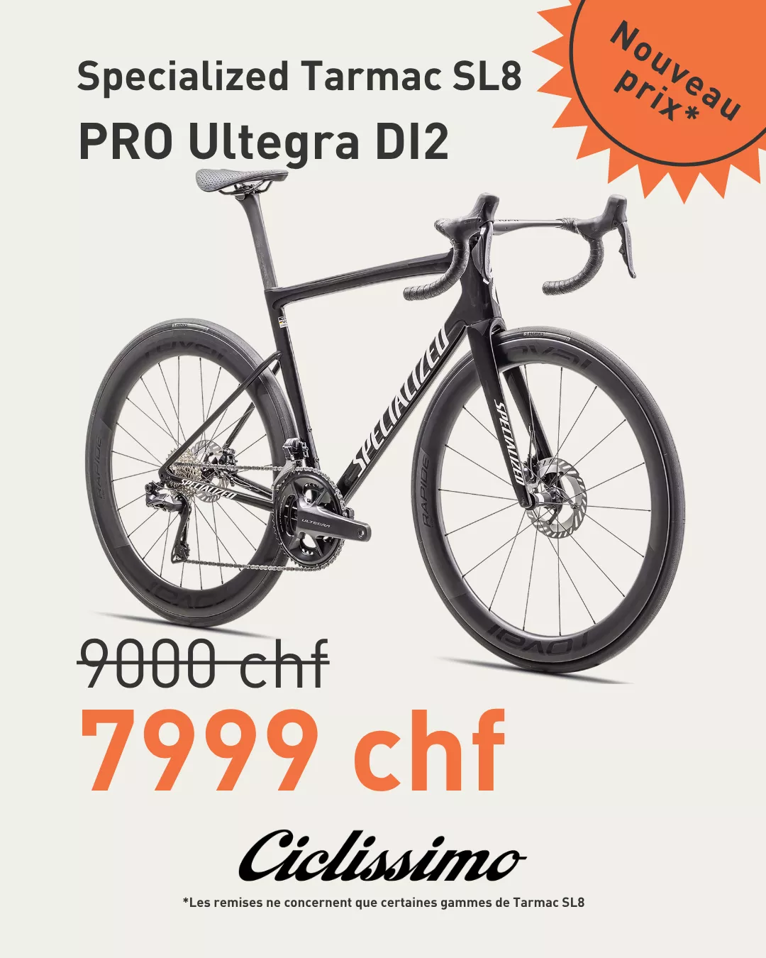 PRomotion déstockage Specialized Tarmac SL8