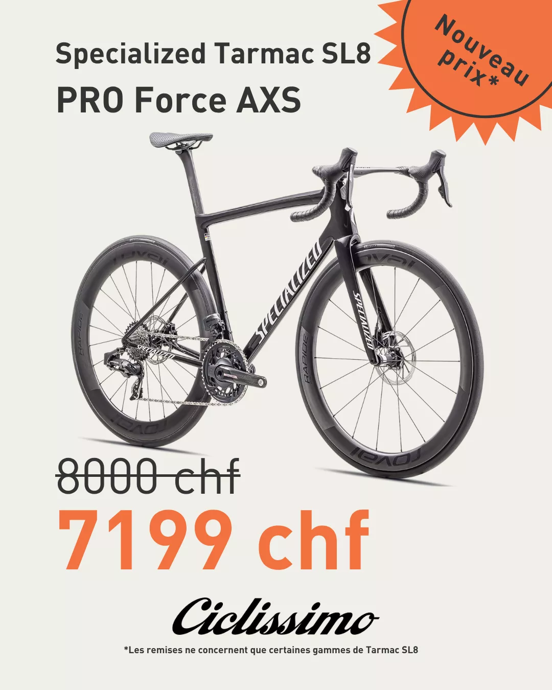 PRomotion déstockage Specialized Tarmac SL8